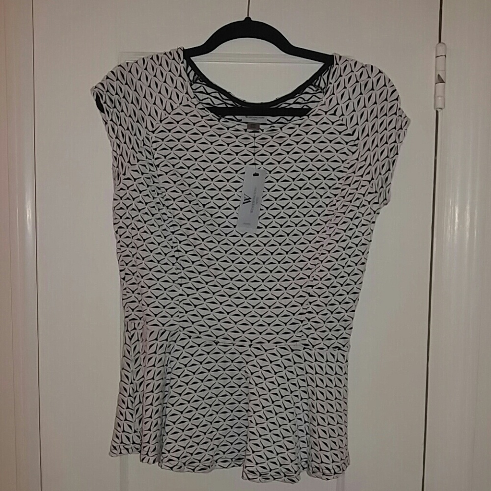 Worthington Peplum Shortsleeve